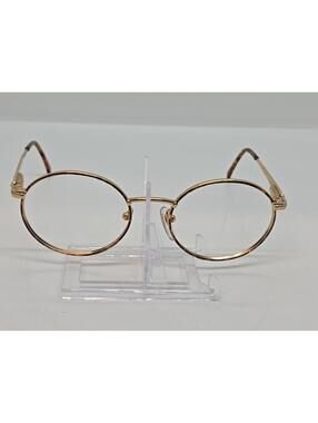 American Optical AO Safety Tortoise Brown Gold Eyeglasses Frames 50-20-135 USA